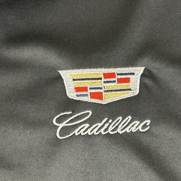 Cadillac Shirt Nike Golf Polo Mens Sz Large Black Dri Fit Performance NWT Logo L - Picture 4 of 10